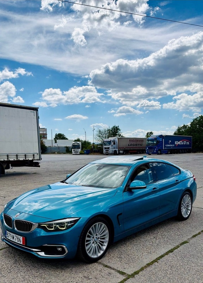 BMW Serie 4 azul comprado por Boris en su primera importación